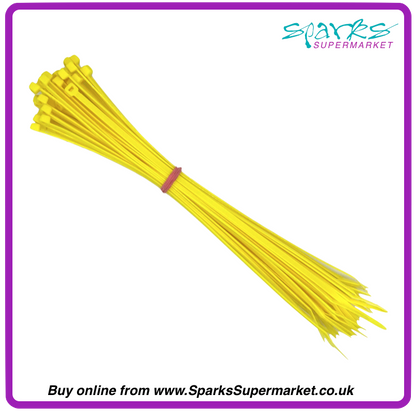 FLUORESCENT YELLOW CABLE TIES