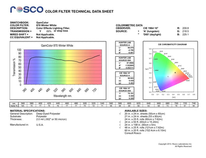 GamColor 870 WINTER WHITE (50 x 60 cm)