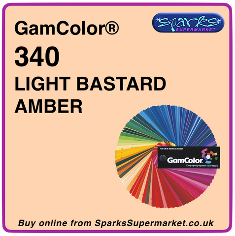 Gam color filter 340 Light Bastard Amber 