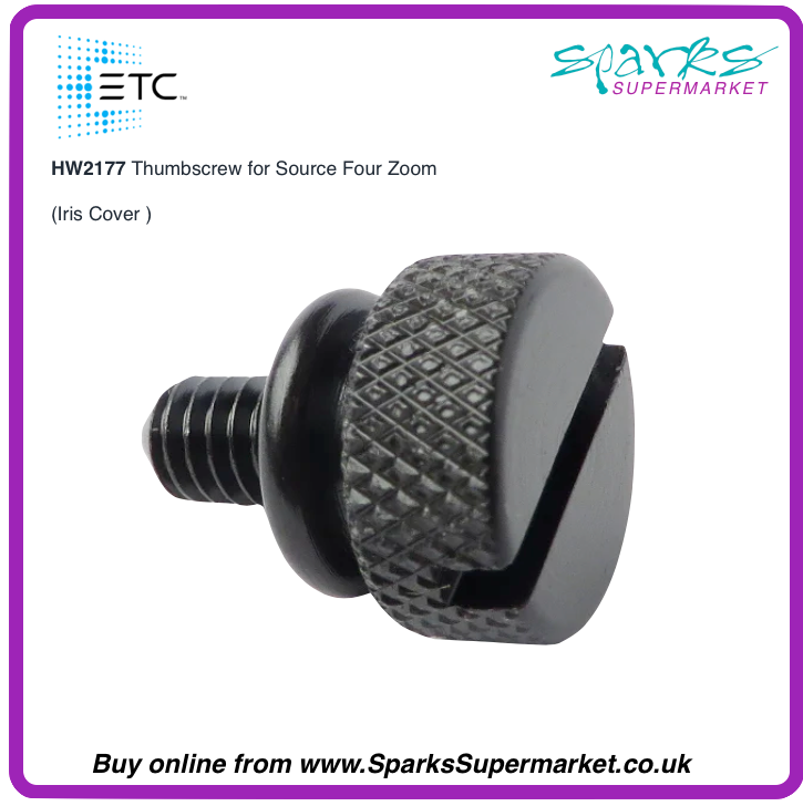 HW2177 Thumbscrew, 8-32 x 1/4 (For Source 4 Zoom Iris Cover )