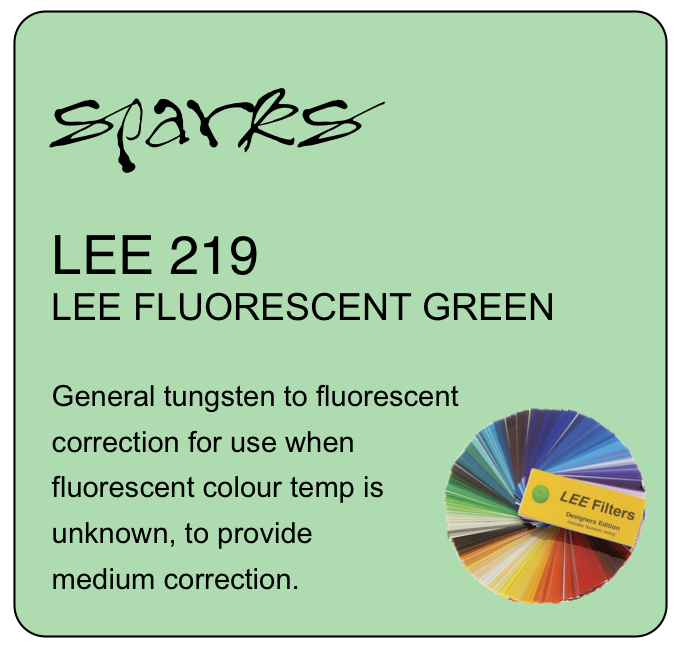 LEE 219 LEE FLUORESCENT GREEN