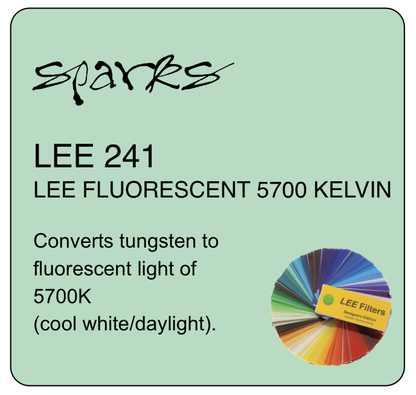 LEE 241 LEE FLUORESCENT 5700 KELVIN