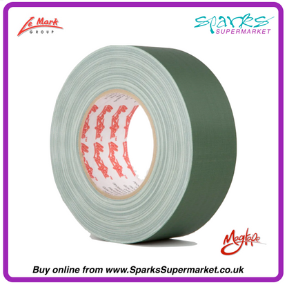 Green - Matt Pro Gaffa Tape 50m X 50mm - Magtape 500