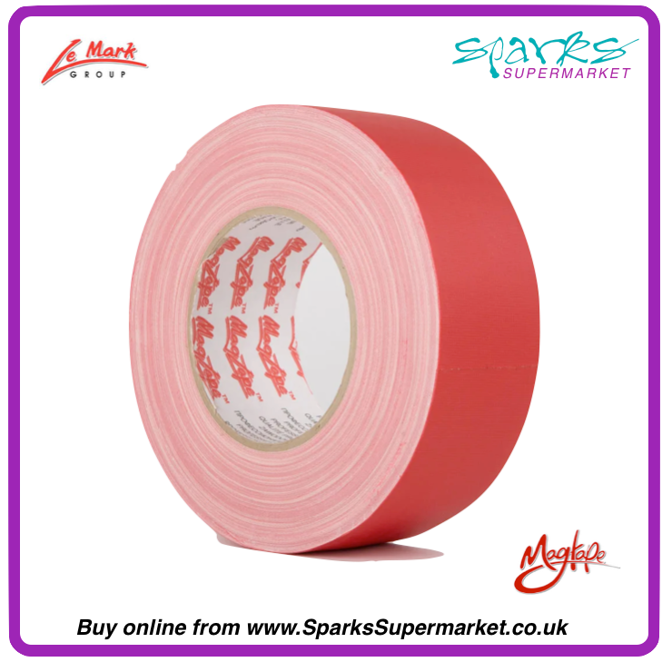 Red - Matt Pro Gaffa Tape 50m X 50mm - Magtape 500