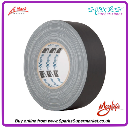 Black Matt Gaffa Tape 50m X 50mm - Magtape Xtra