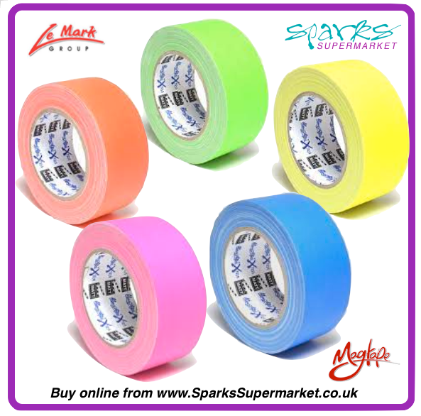 FLUORESCENT GAFFA TAPE 50M X 25M - MAGTAPE XTRA