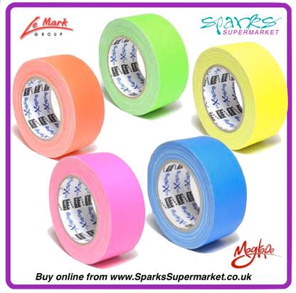 FLUORESCENT GAFFA TAPE 50M X 25M - MAGTAPE XTRA