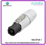 NAC3FCB-1 Powercon Cable connector - White - Power out