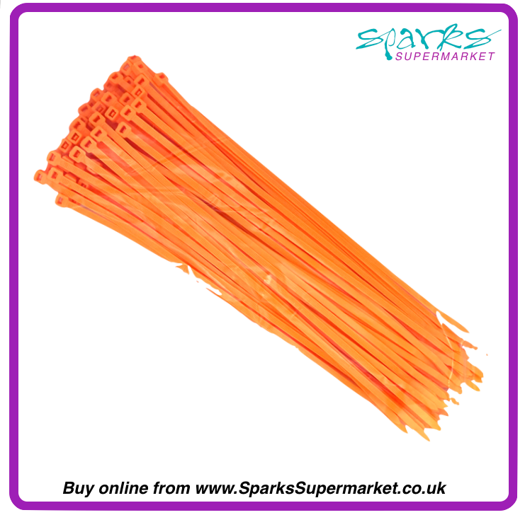 Fluorescent Cable Ties 300mm X 4.8mm