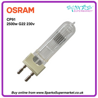 CP91 LAMP 2500W 240V G22 (OSRAM)