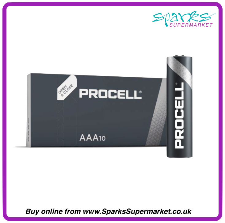 DURACELL PROCELL AAA BATTERY 10 PACK