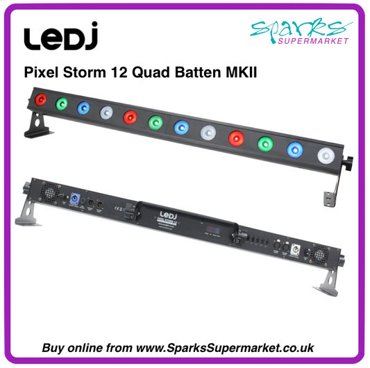 Pixel Storm 12 HEX Batten - 12 x 12W RGBWAUV LEDs