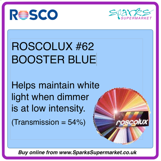 Roscolux #62 Booster Blue