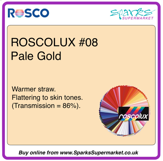 Roscolux #08 Pale Gold