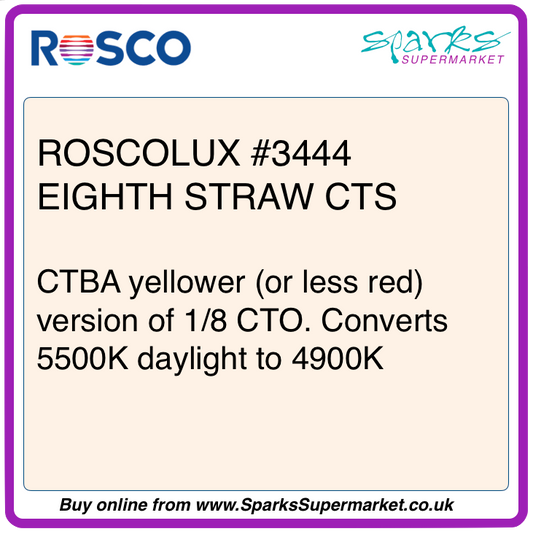 Roscolux #3444 Eighth Straw Cts