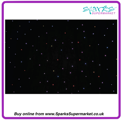 PRO 6 x 3m Tri LED Black Starcloth (Add on for STAR12)