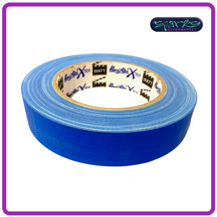 Fluorescent Gaffa tape 25mm x 25m blue