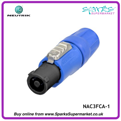 NAC3FCA-1 Powercon Cable Connector - Blue - Power In