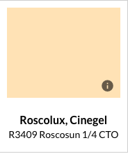 Roscolux #3409 Roscosun Quarter Cto