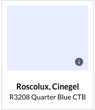 ROSCOLUX #3208 QUARTER BLUE CTB