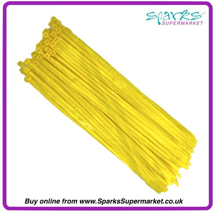 Fluorescent Cable Ties 300mm X 4.8mm