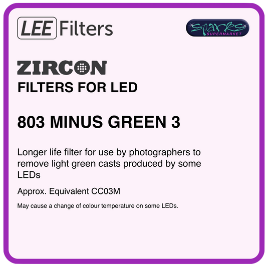 LEE ZIRCON 803 ZIRCON MINUS GREEN 3 - L803