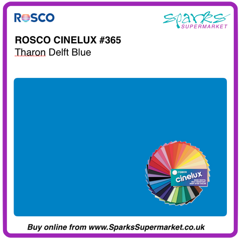 Roscolux Cinelux #365 Tharon Delft Blue Sheet 53 x 61 cm